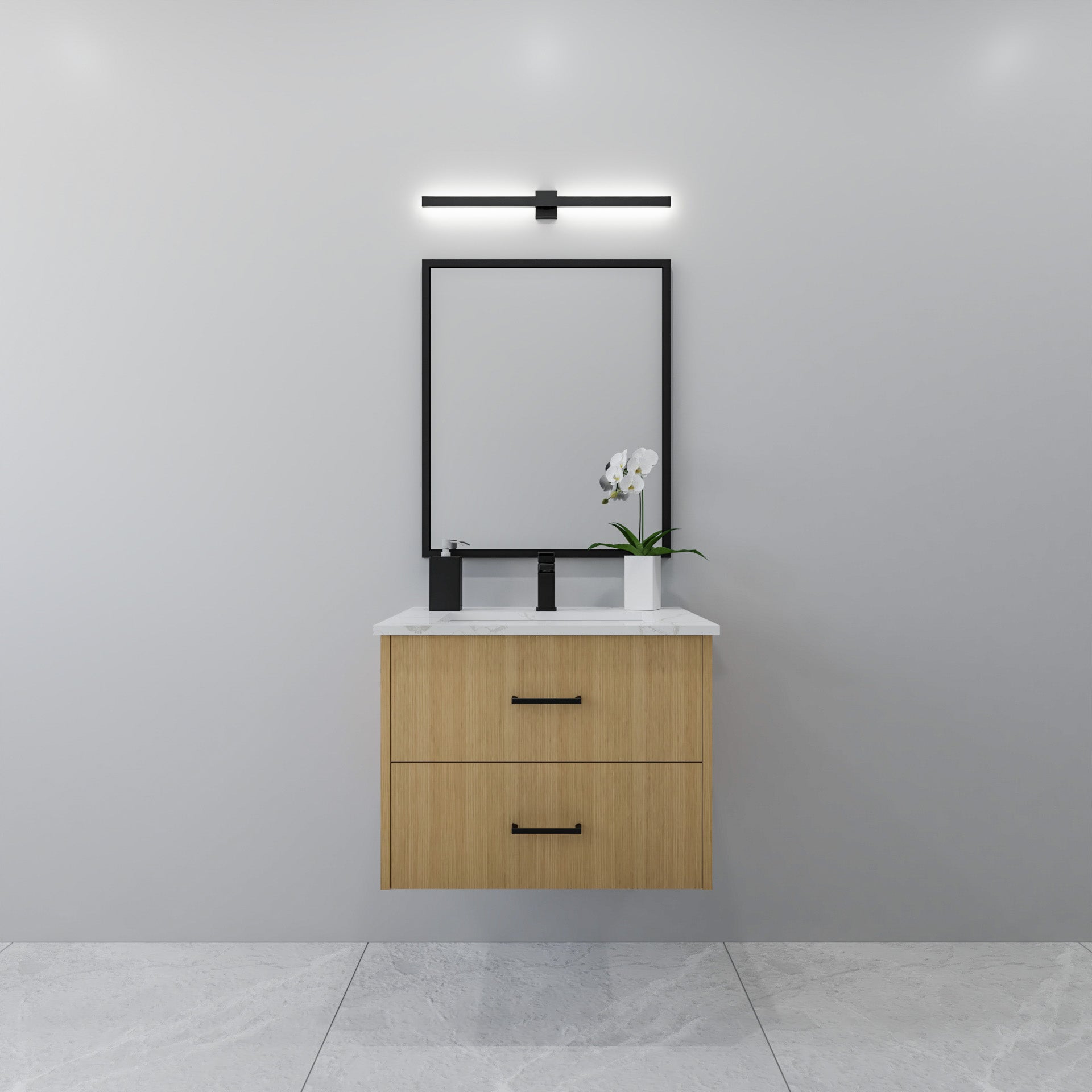 27" Oak Vanity