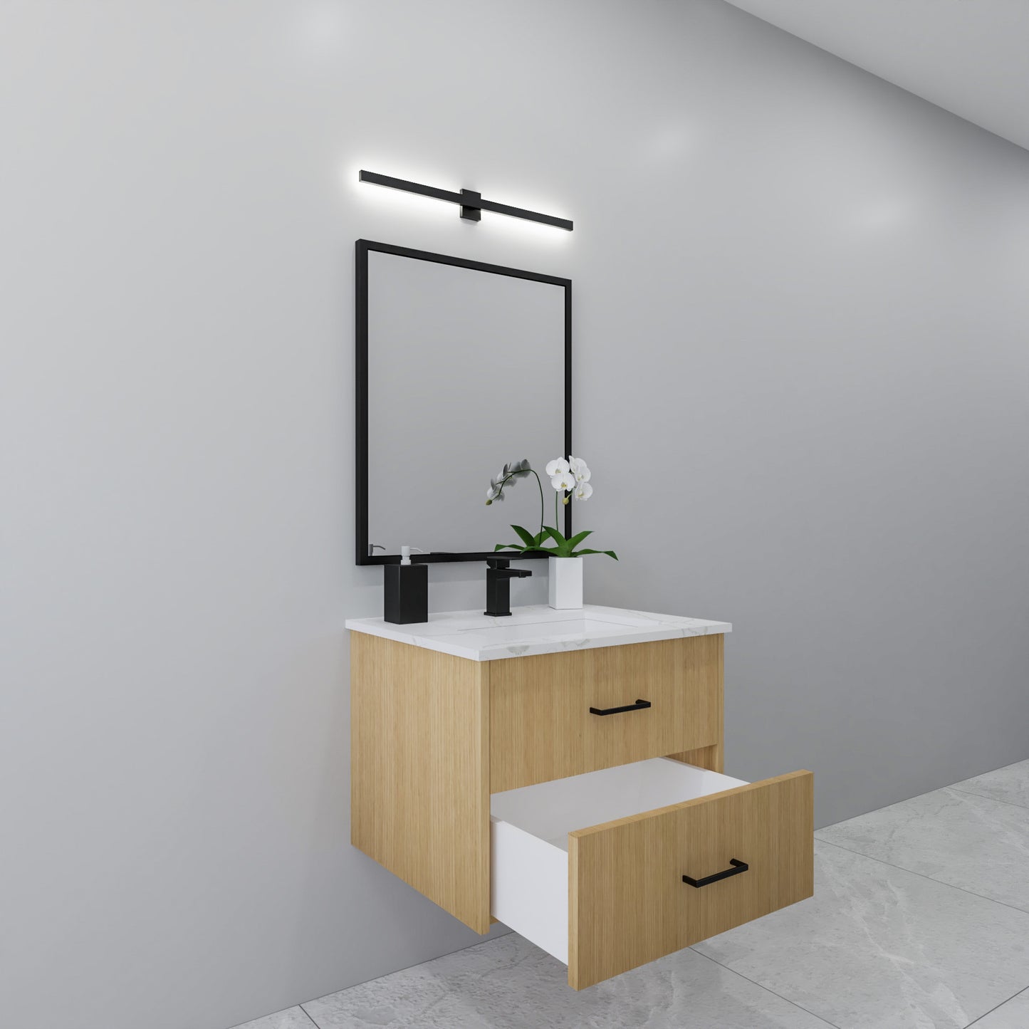 27" Oak Vanity