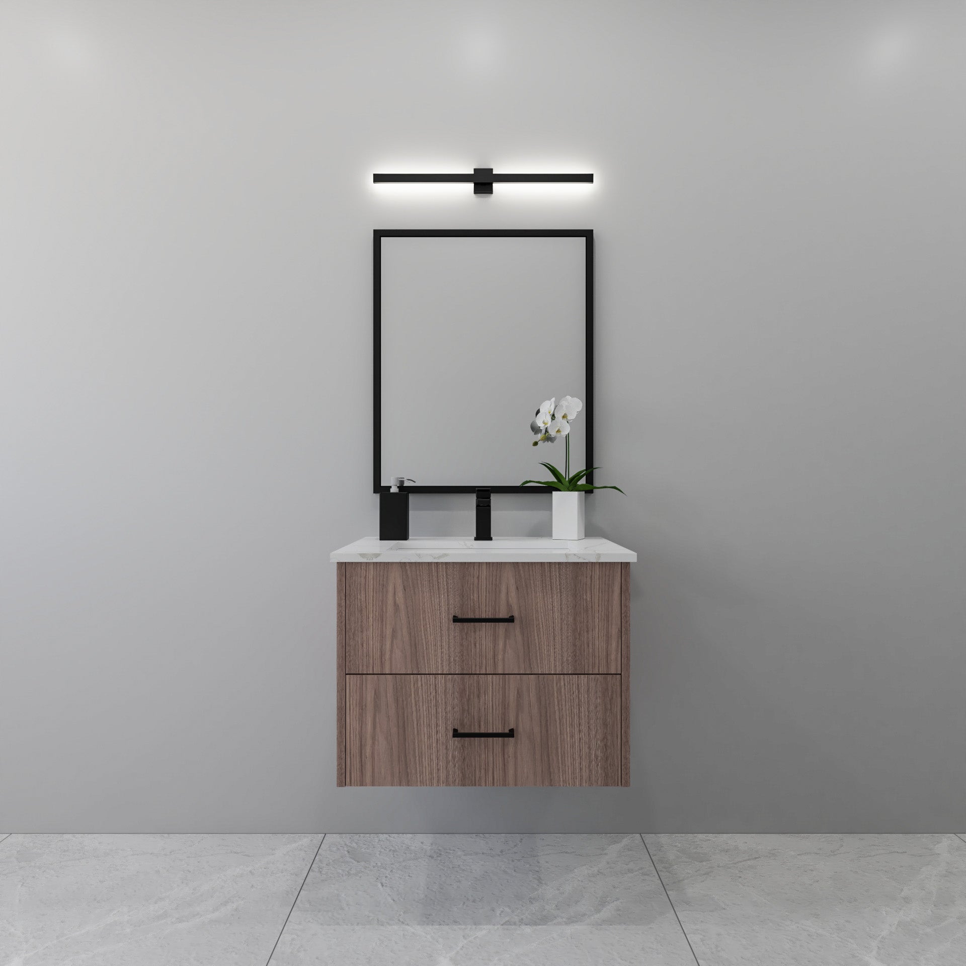 27" Walnut Vanity