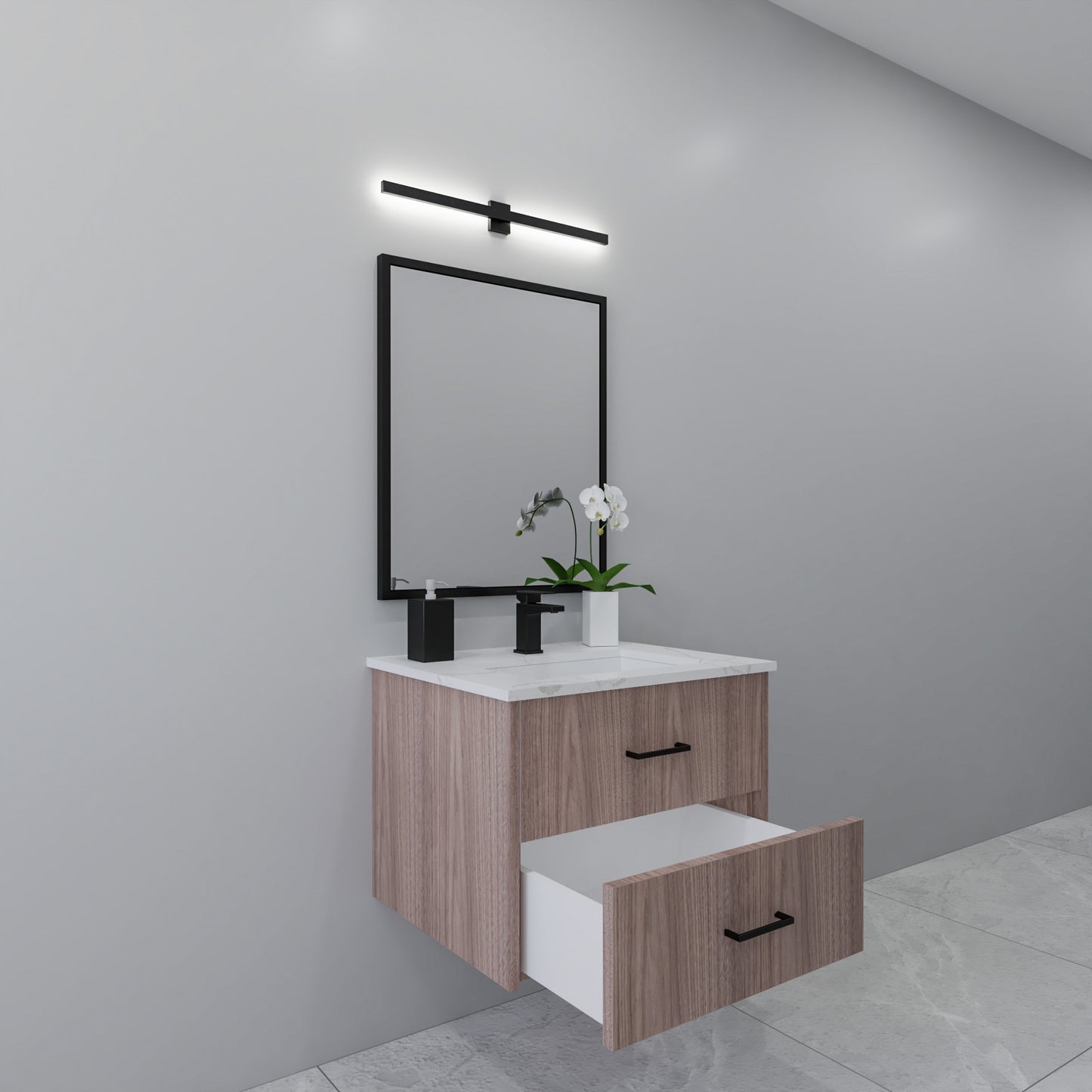 27" Walnut Vanity
