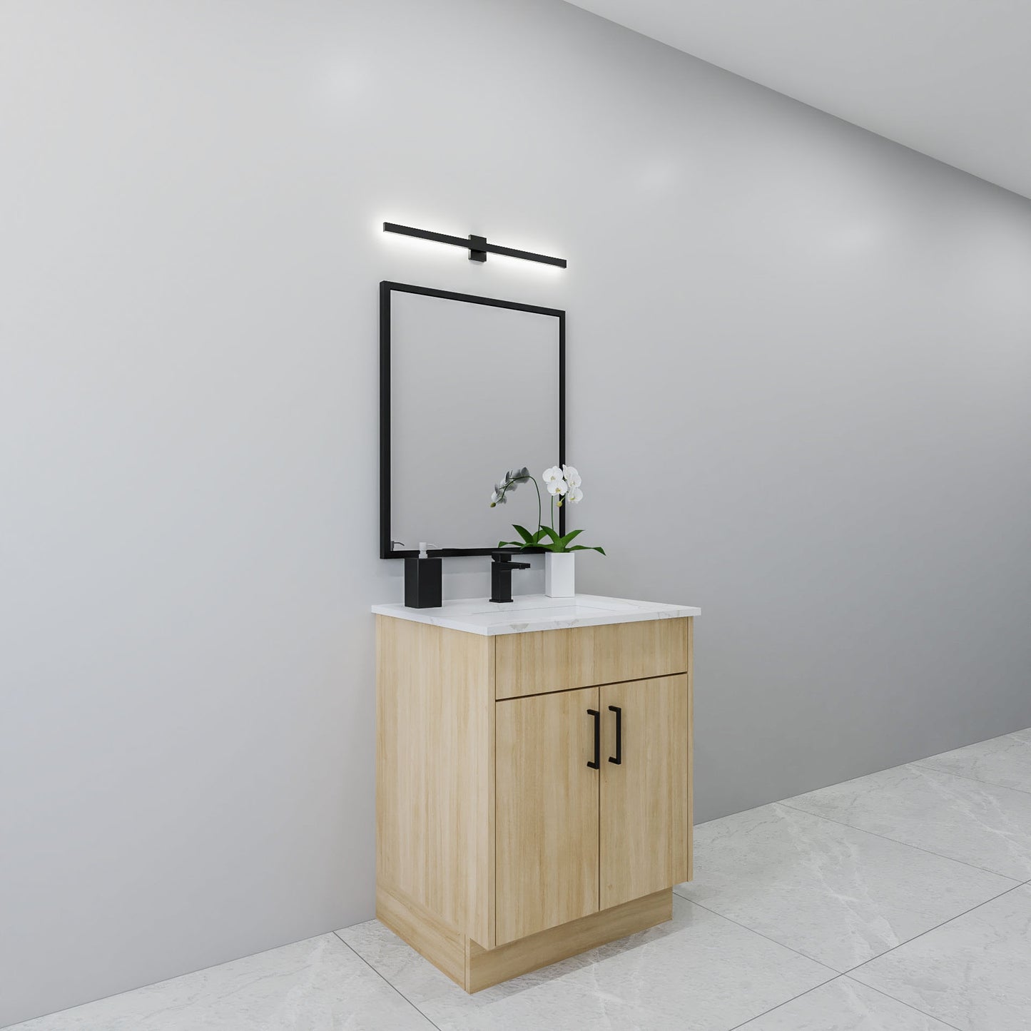 27" Oak Vanity