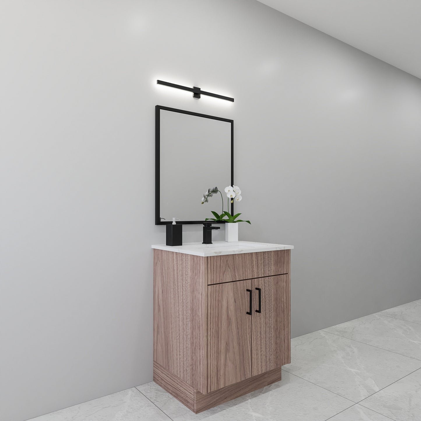 27" Walnut Vanity