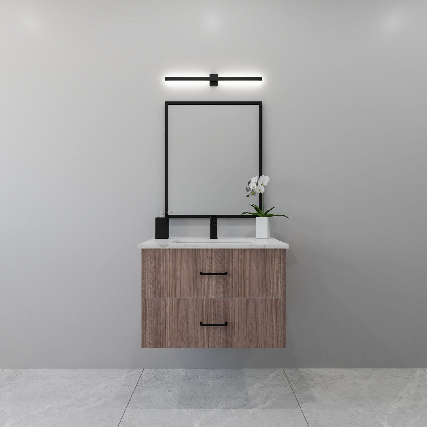 30" Walnut Vanity