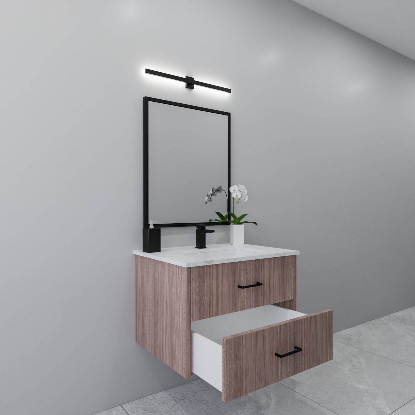 30" Walnut Vanity