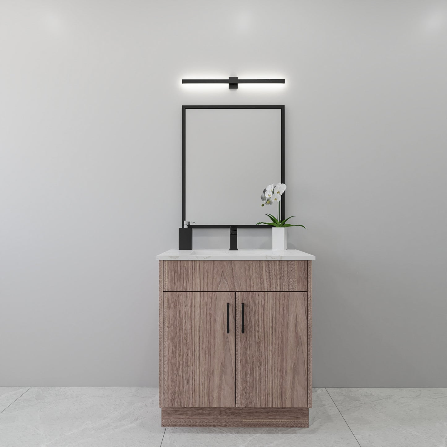 30" Walnut Vanity