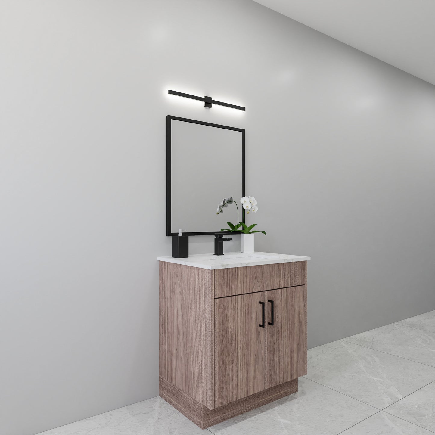 30" Walnut Vanity