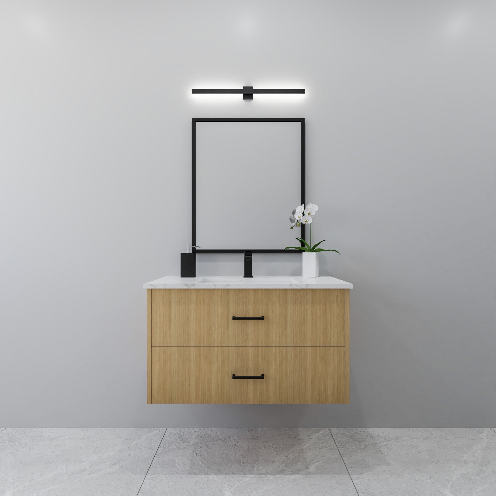 36" Oak Vanity