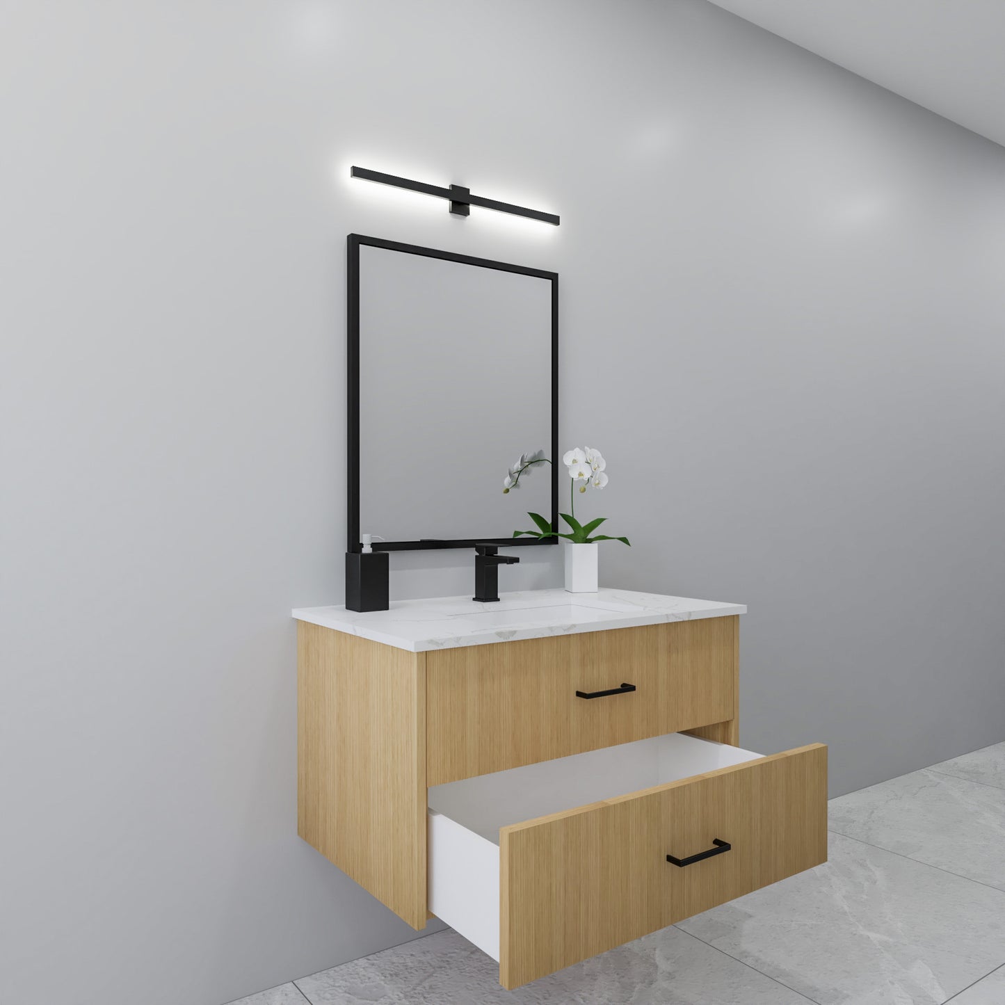 36" Oak Vanity