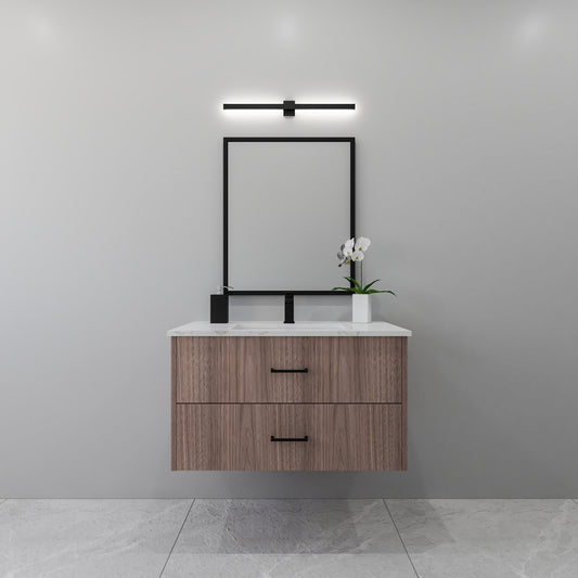36" Walnut Vanity