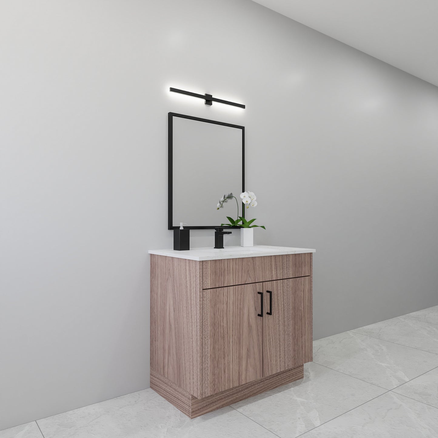 36" Walnut Vanity
