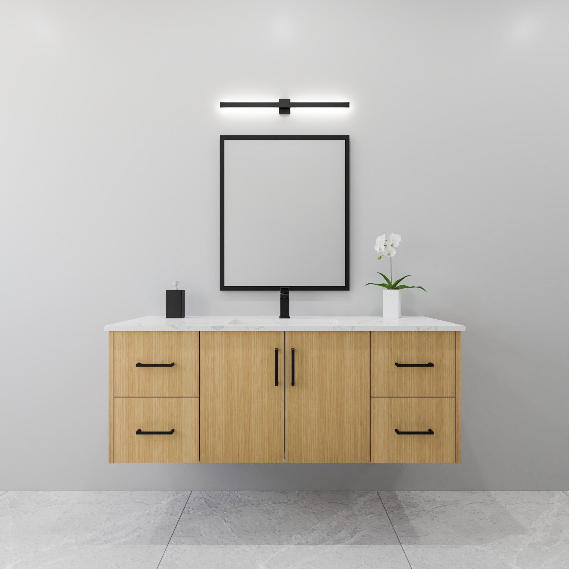 54" Oak Vanity