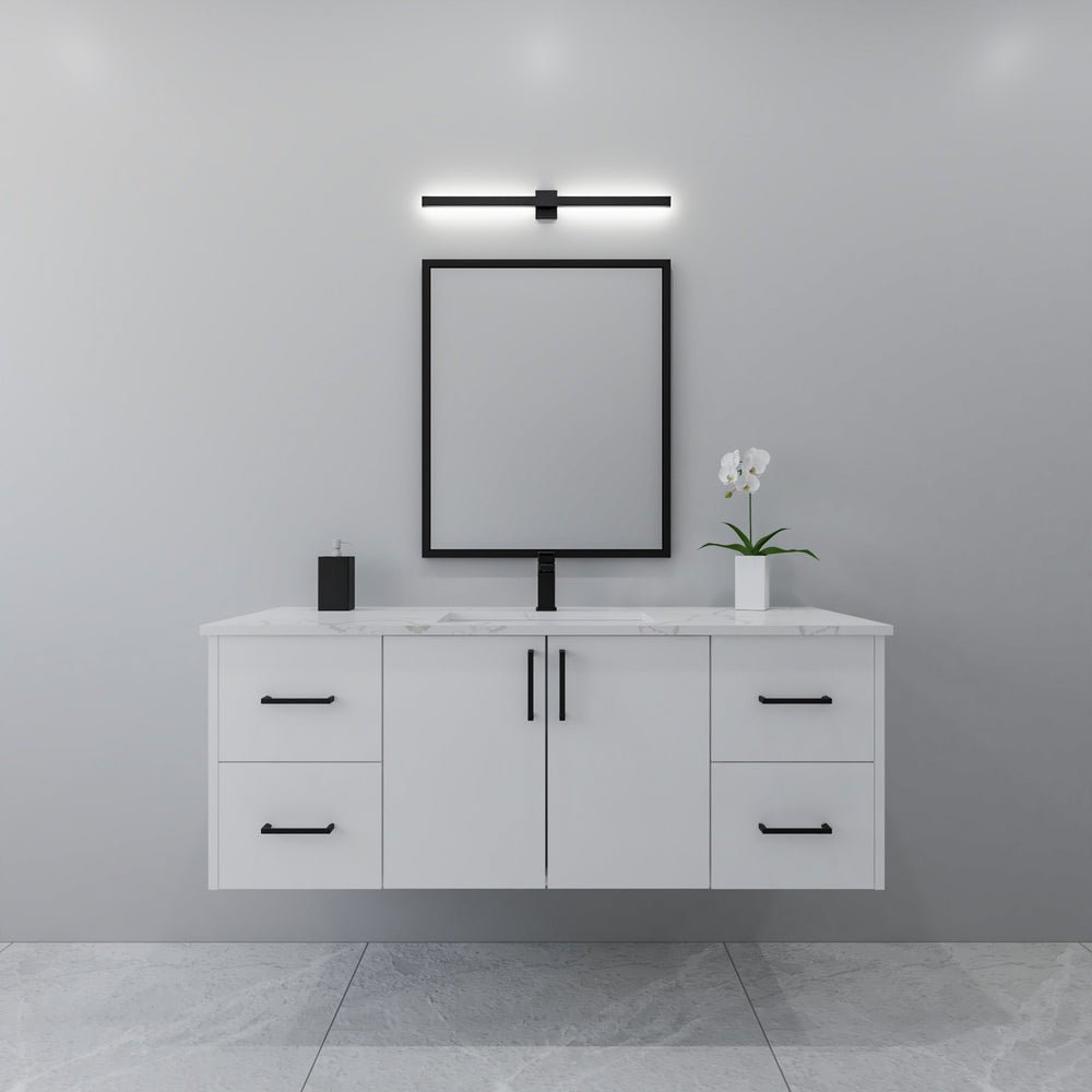 54" painted floating bathroom vanity
