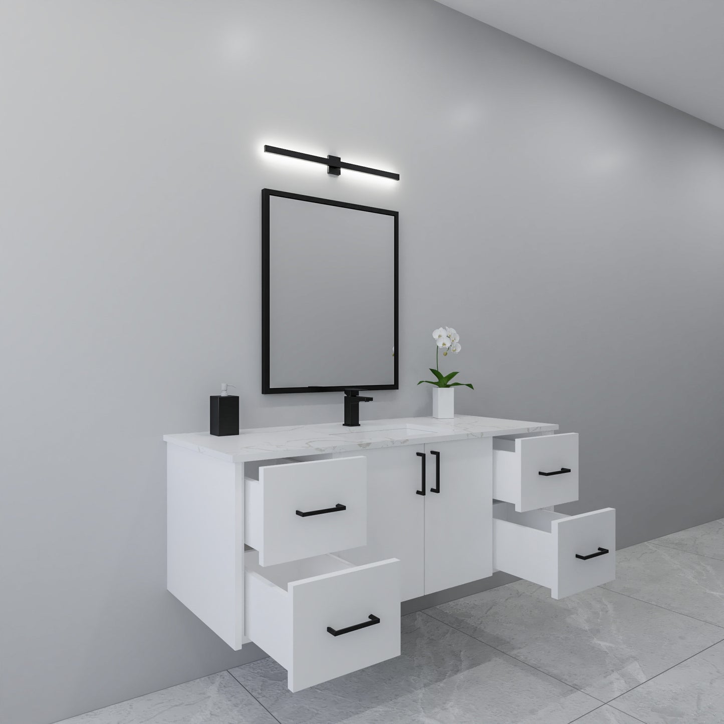 54" Painted Vanity