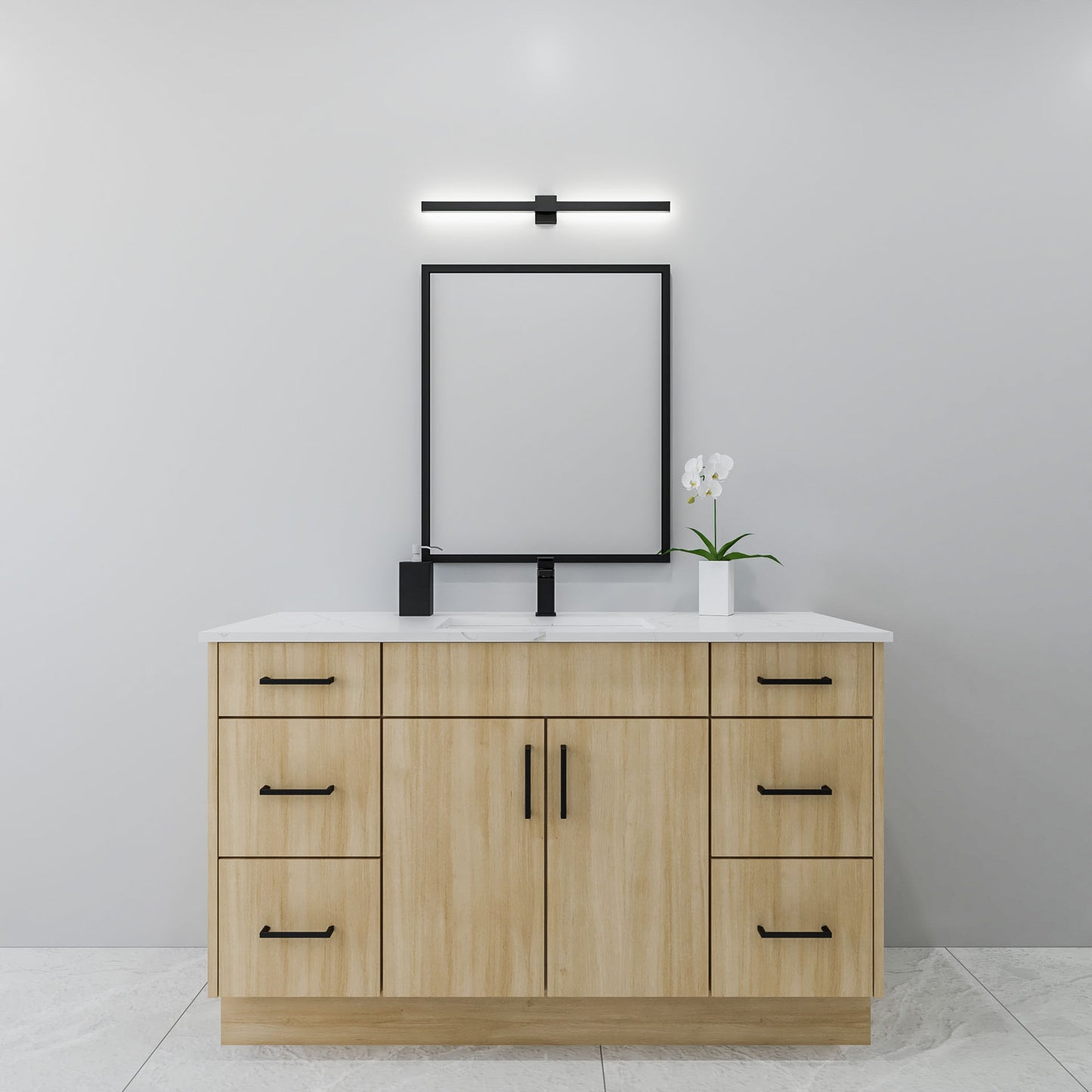54" Oak Vanity