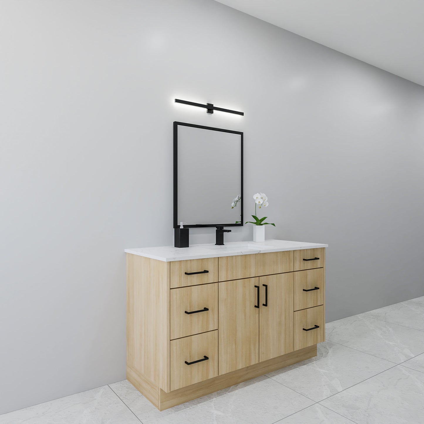 54" Oak Vanity