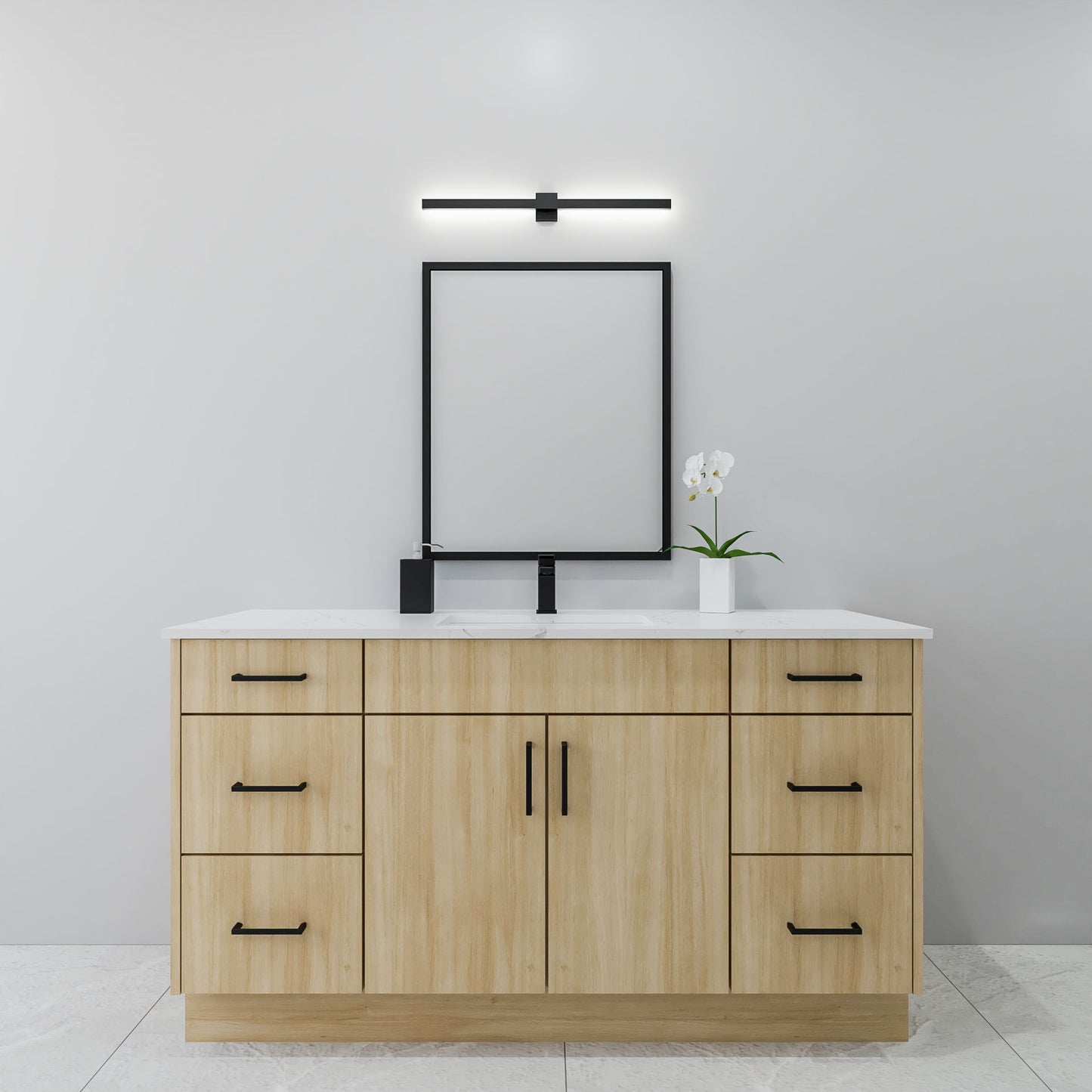 60" Oak Vanity