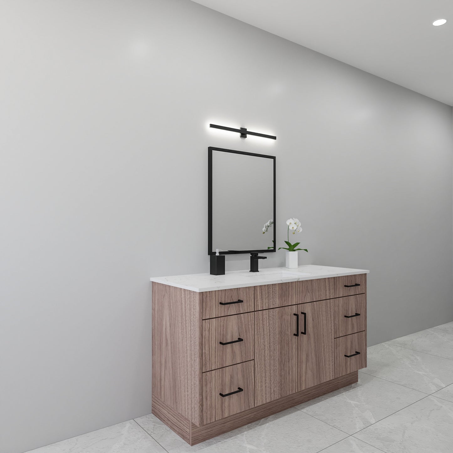 60" Walnut Vanity
