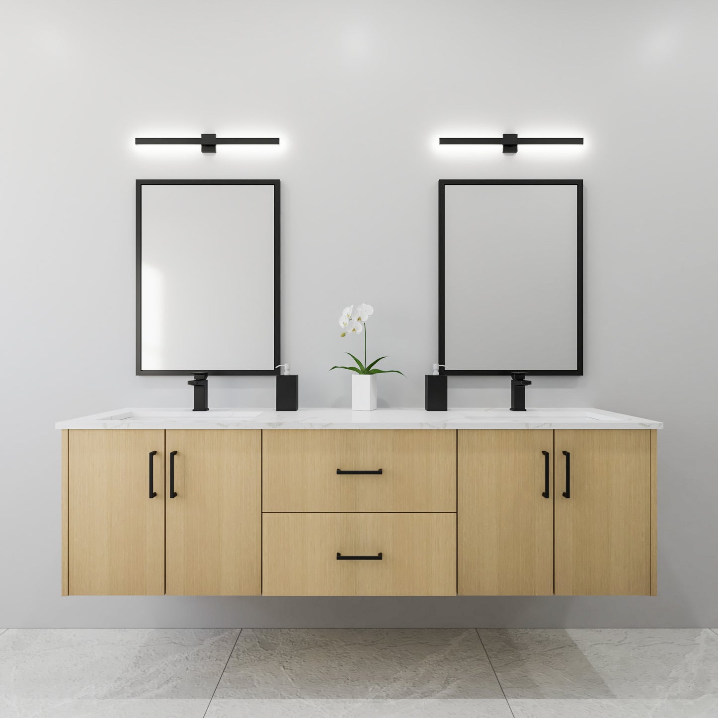 72" Oak Vanity