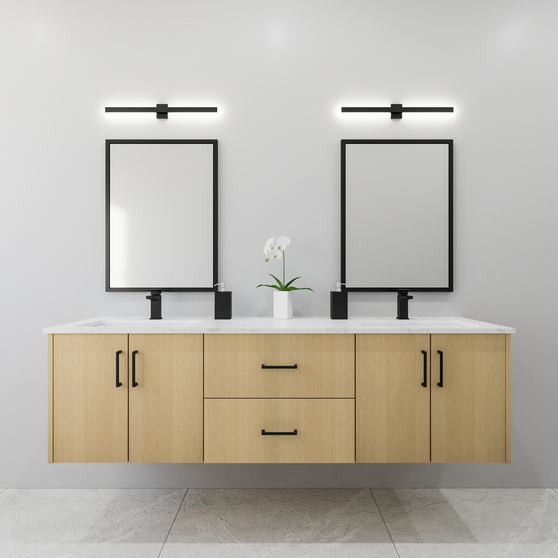72" Oak Vanity