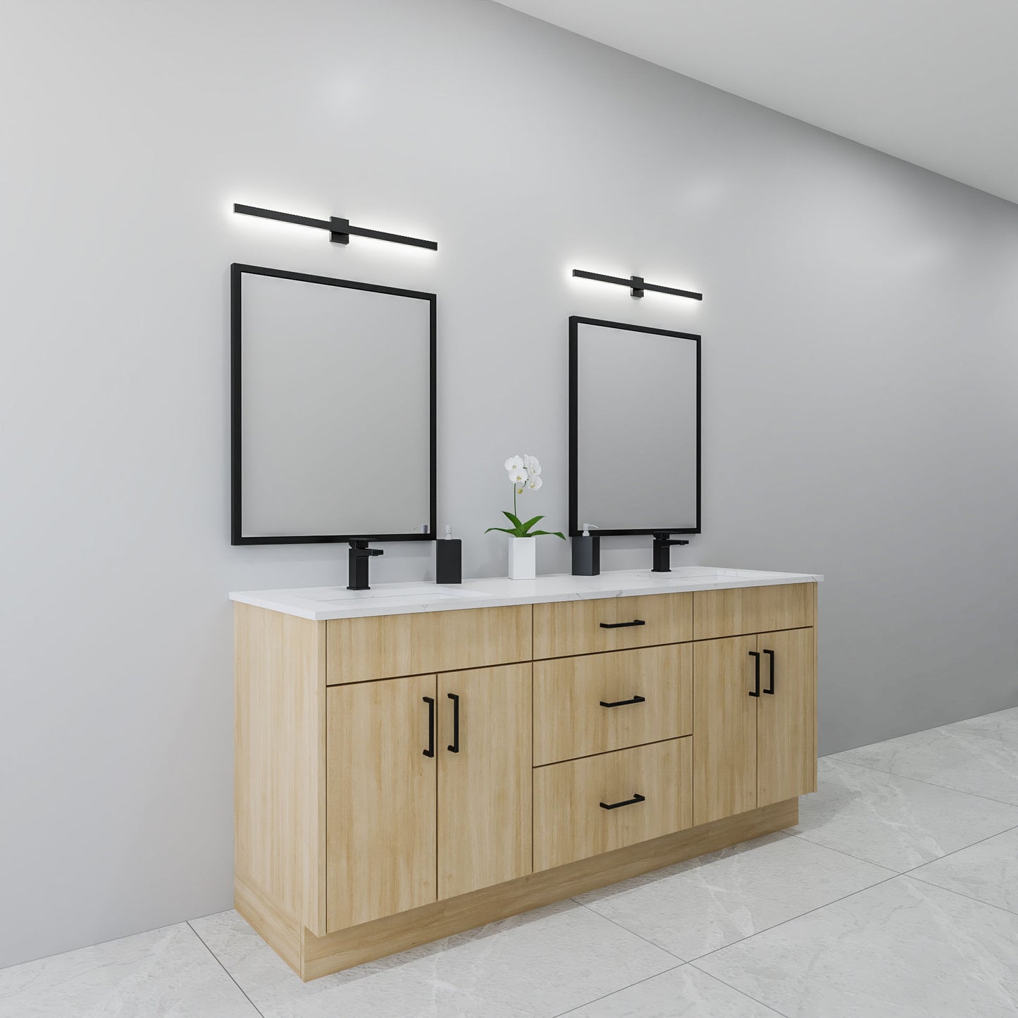 72" Oak Vanity