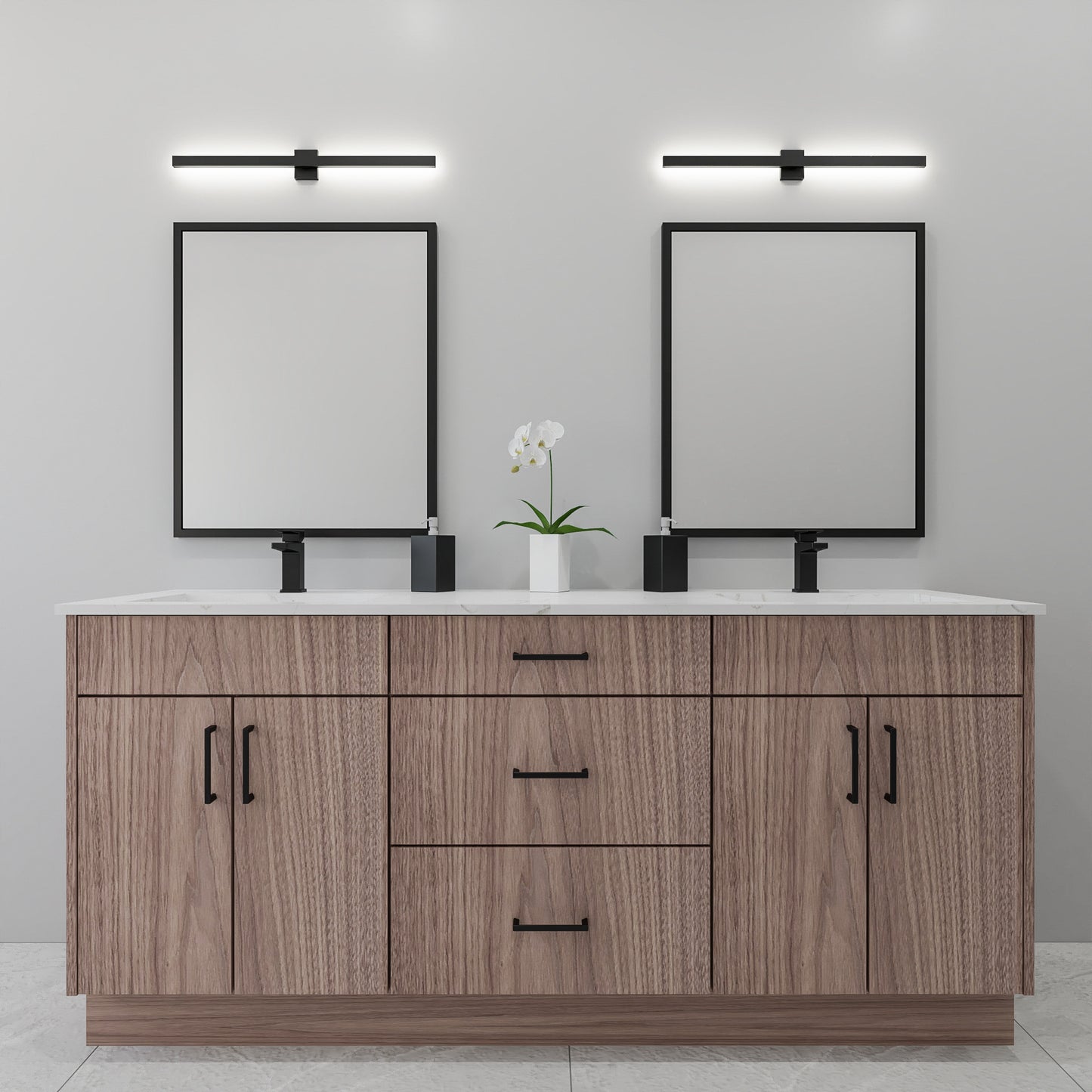 72" Walnut Vanity