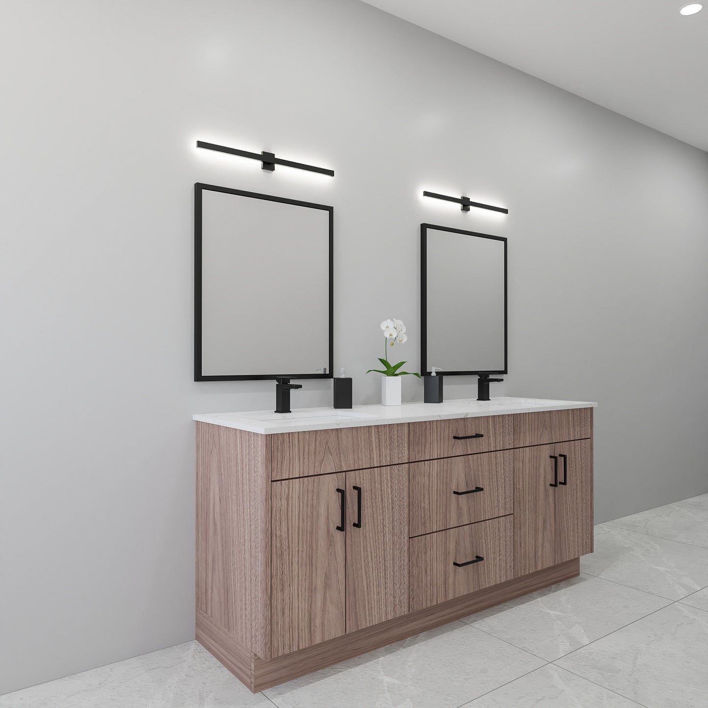 72" Walnut Vanity