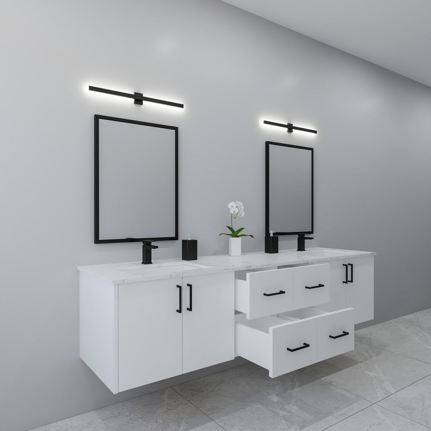 84" Painted Vanity