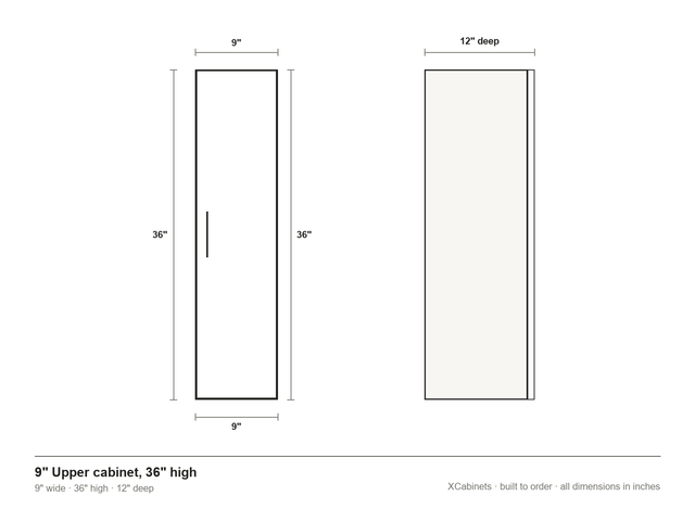 Upper Cabinet, 36" High