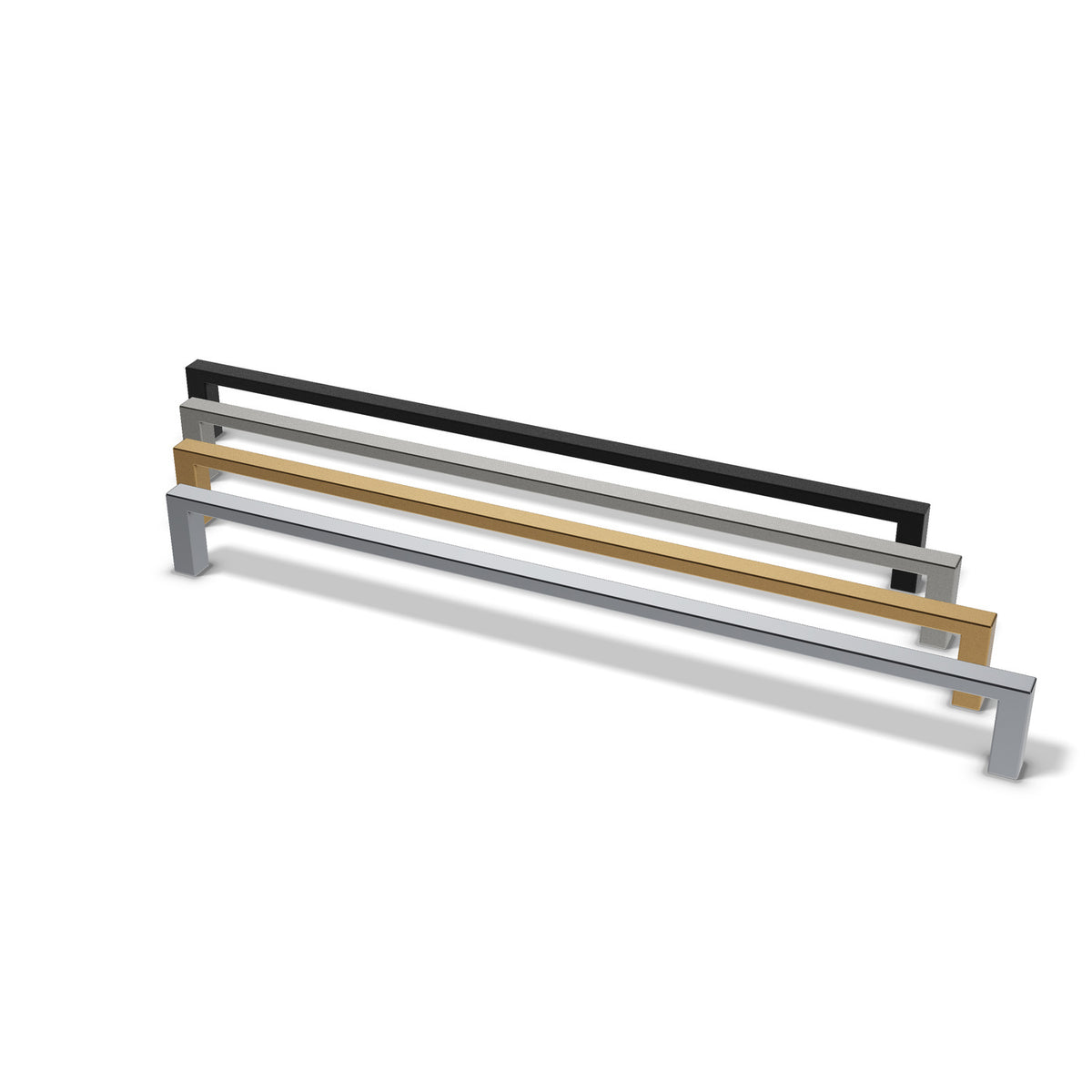 Ledger Bar Pull, 330mm, in all four finishes